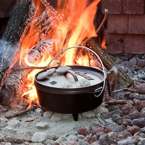 Fireplace Cooking, Hot Coals, Dutch Oven Camping, Seasoning Cast Iron, Lodge Cast Iron, Dutch Oven Cooking, Cooking 101, Oven Canning, Cast Iron Dutch Oven