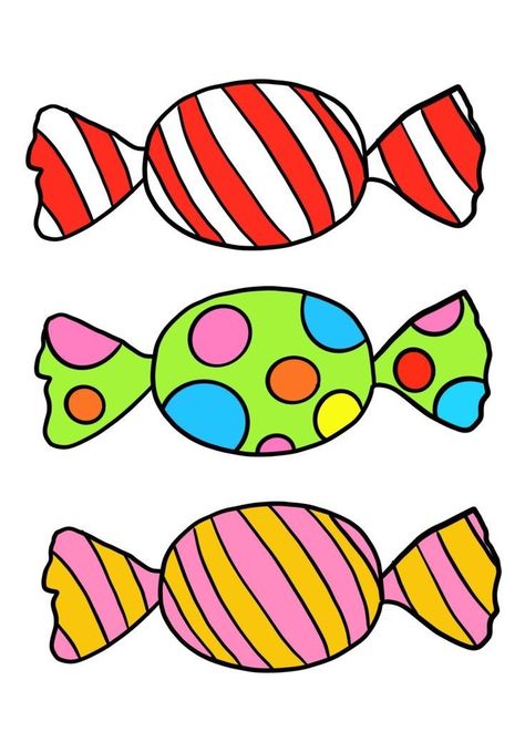 Candy Drawing, Diy Cake Topper Birthday, Candy Images, Candy Clipart, Candy Land Birthday Party, Felt Toys Patterns, Classroom Art Projects, Candyland Birthday, Hand Crafts For Kids