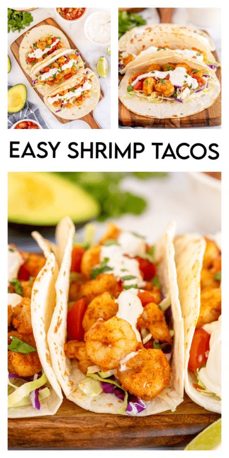 Shrimp Tacos With Slaw, Taco Spices, Slaw For Shrimp Tacos, Tacos With Slaw, Easy Shrimp Tacos, Cilantro Lime Shrimp Tacos, Shrimp Tacos Easy, Shrimp Taco Recipes, Cilantro Lime Shrimp