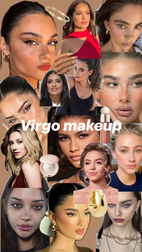 Virgo Makeup, Virgo Outfits, Venus In Virgo, Virgo Rising, Virgo Goddess, Capricorn Rising, Makeup Charts, Venus Fashion, Types Of Makeup