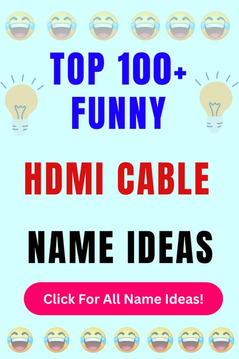 Looking for funny HDMI Cable names? Check out our list of top 100+ funny HDMI Cable name ideas in our blog post! All Names, Name Ideas, Hdmi Cables, Business Names, The Conjuring, Top 100, The Magicians, Blog Post, Blog Posts