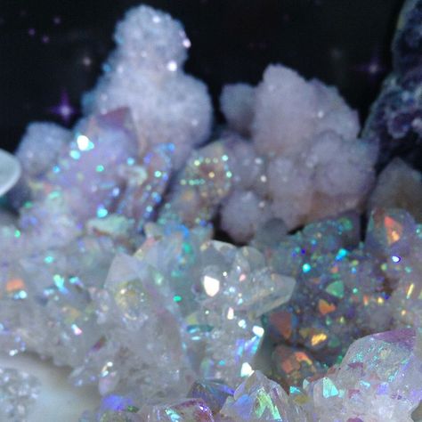 ☽✩ Sweet Dreams! ✩☾ Crystal Fairy, The Crystals, Crystal Aesthetic, Mermaid Aesthetic, Pretty Rocks, White Crystals, Crystal Gems, Blue Aesthetic, Rocks And Crystals