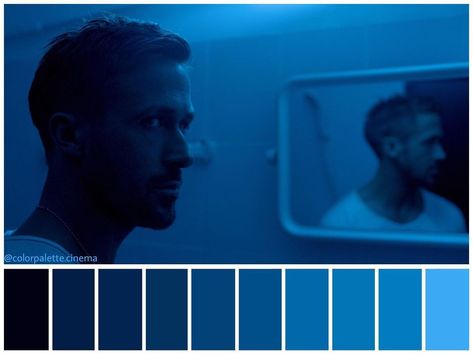 Film Storyboard, Color Theory Projects, Monochromatic Photography, Monochromatic Colors, Movie Color Palette, Film Blue, Cinema Colours, Monochromatic Color Palette, Dark Color Palette