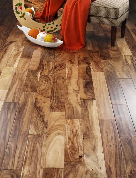 Hardwood | Naturally Aged Flooring Classic Series – Flor Source Acacia Flooring, Acacia Hardwood Flooring, Acacia Wood Flooring, Wood Floor Colors, Diy Wood Floors, Dark Hardwood, Wood Floors Wide Plank, Wide Plank Flooring, Wood Look Tile