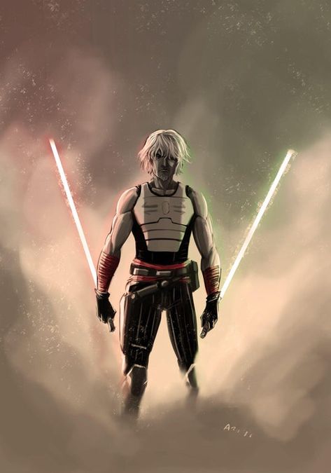 Cade Skywalker Art, Cade Skywalker, Star Wars Characters Poster, Star Wars Comic Books, Star Wars Legacy, Suit Inspiration, Grey Jedi, Jedi Art, Star Wars Novels