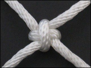 Cross Knot Cross Knot, Macrame Twist Knot, Alt Knots, Diamond Knot Tutorial, Macrame Tie Off Knot, Camping Knots, Survival Knots, Knots Guide, Knot Braid