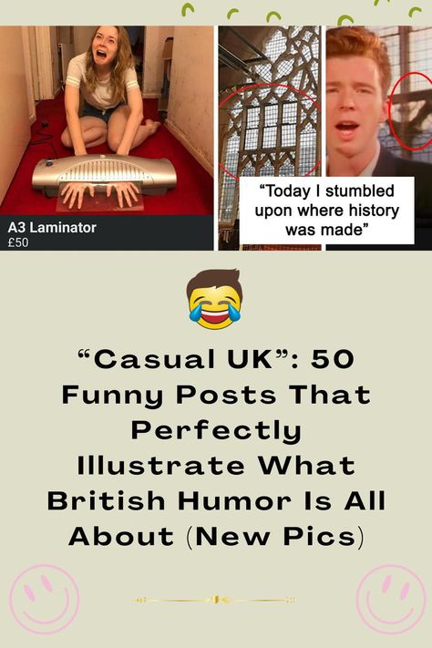 “Casual UK”: 50 Funny Posts That Perfectly Illustrate What British Humor Is All About (New Pics) British Jokes Funny, British Humor Hilarious, Humour British, Funny Advertising, British Humour, Nerdy Humor, Funny Tumblr, British Humor, Painting Collection