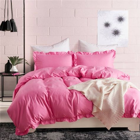 Pink Princess Bedding, Princess Bedding, Princess Bedding Set, Sheet Bedding, Ruffle Duvet Cover, Pink Comforter, Fitted Bed, King Duvet Cover Sets, Fitted Bed Sheets