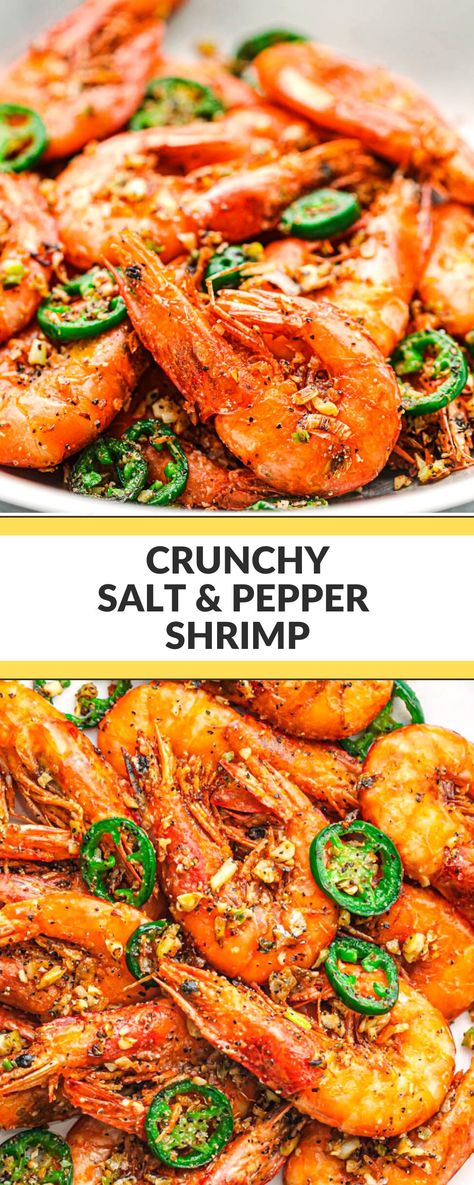 Salt Baked Shrimp, Korean Spicy Shrimp Recipes, Salt And Pepper Fried Shrimp, Garlic Pepper Shrimp, Asian Inspired Shrimp Recipes, Shrimp With Head Recipes, Salt And Pepper Prawns Chinese, Asian Garlic Shrimp, Whole Prawn Recipes