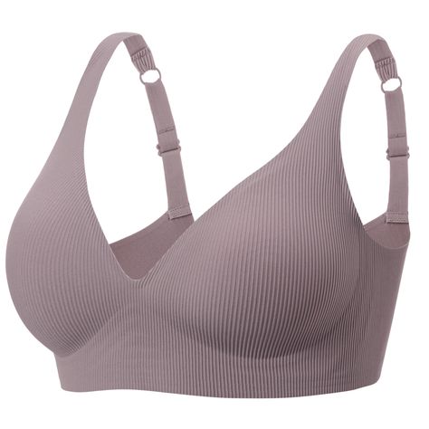 PRICES MAY VARY. Comfort and Soft Materials: Our comfort bras for women use soft and smooth ribbed fabric: 55% Nylon, 45% Spandex. The elasticity of these materials ensures a good fit, while the breathability of the invisible bras for women helps to keep your cool and comfortable for all-day wear. No Underwire Design: These wireless bras with support and lift utilize innovative designs like "W" shape gel bars or 3D support systems to offer a soft, yet strong, lift. They replace traditional under Deep V Bra, Bra Design, Comfort Bra, Bra Extender, Wireless Bras, Light Exercise, Invisible Bra, Low Cut Top, Everyday Bra