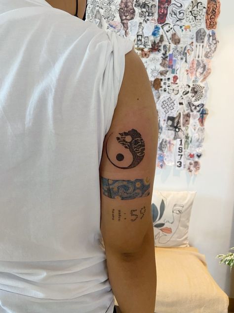 Tattoo 11 59 Tattoo, Yin Yang Tattoos, Tree Of Life Tattoo, 11 59, Life Tattoos, Flower Tattoos, Yin Yang, Arm Tattoo, Tree Of Life