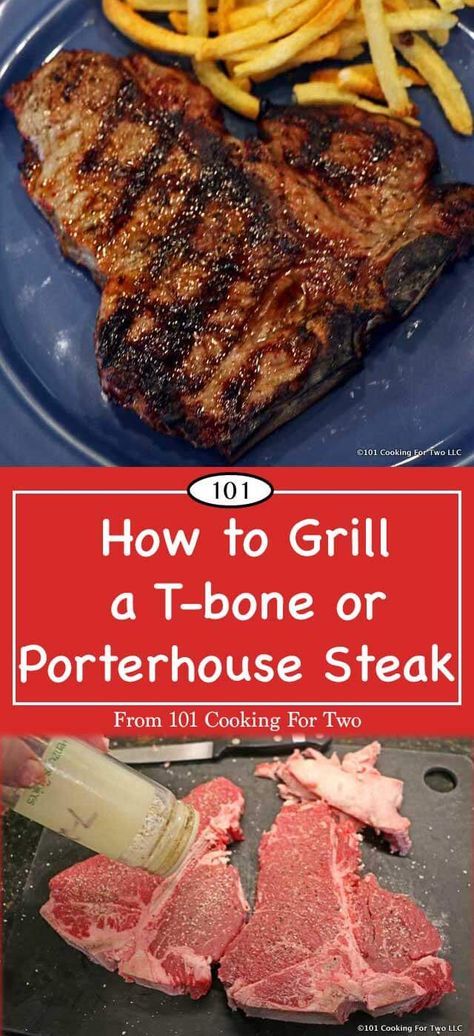 Cooking T Bone Steak, Tbone Steak Recipe, Porterhouse Steak Recipe, Grilled Porterhouse Steak, Grilled T Bone Steak, Steak Marinades, Porter House, Porterhouse Steak, Grilled Steak Recipes