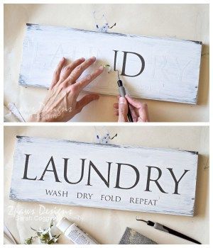 DIY Laundry Room Sign: Add a little fun to your Laundry Room with an easy, DIY decorative wooden sign! Post includes the full, step-by-step tutorial. Do It Yourself Decoration, Laundry Room Sign, Room Storage Diy, Laundry Sign, Wooden Signs Diy, Laundry Room Signs, Laundry Signs, Laundry Decor, Laundry Room Diy