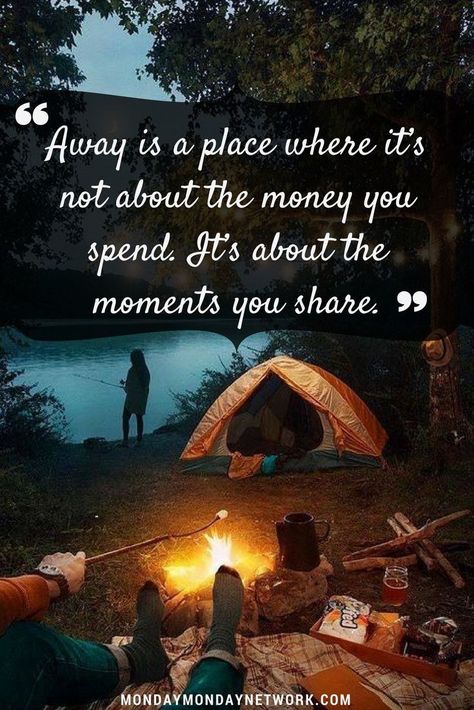 Quotes About Camping, Campfire Quotes, Rv Quotes, Travel Tent, Camp Quotes, Camping Quotes, Insta Captions, Best Travel Quotes, Nice Quotes