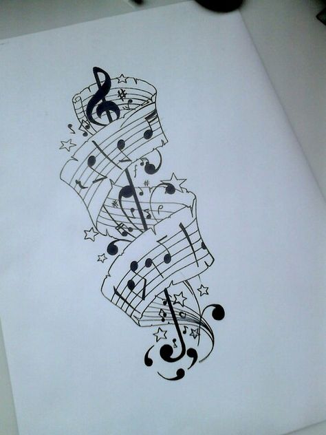 Musical tattoo design for later on today! Music Tattoo Sleeves, Music Notes Tattoo, Tattoo Music, Arm Tats, Music Note Tattoo, Music Tattoo Designs, Note Tattoo, Harry Potter Tattoos, Cat Tattoos