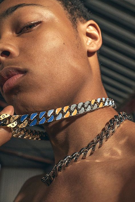 Louis Vuitton Unveils New Jewelry Line by Virgil Abloh Virgil Abloh Louis Vuitton, Lv Fashion, Monogram Bracelet, Louis Vuitton Jewelry, Stacked Necklaces, Louis Vuitton Men, Virgil Abloh, Cuban Link Chain, Cuban Link