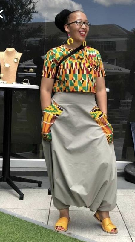 Casual Outfits African Print, Chitenge Two Piece Outfits, African Traditional Wear Dresses, African Fashion Modern Street Styles, Modern Makoti Outfits, Women Brunch Outfit, Modern Ndebele Traditional Attire, Afro Chic Fashion, African Street Style