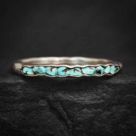 Raw Uncut Turquoise Band Ring Details: - Uncut Turquoise - 14k white gold - Matte metal finish #emerakistudio #madeinestonia #turquoiserings #rawturquoisering Raw Turquoise Ring, Gold Turquoise Ring, Opal Band Ring, Turquoise Wedding Band, Turquoise Stone Ring, Raw Turquoise, Turquoise Gold Ring, Opal Band, Turquoise Wedding