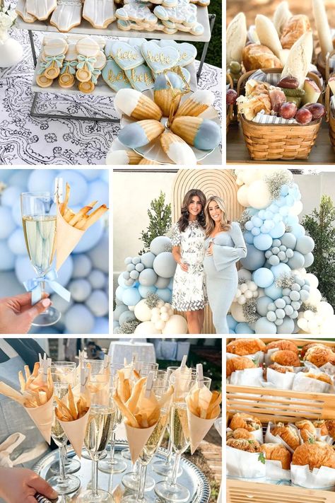 Baby Shower Ideas Baby Boy, Trending Baby Shower Themes 2023, Chic Boy Baby Shower Ideas, Baby Boy Food Shower Ideas, Oh Baby Shower Ideas Boy, Call Baby Shower Theme, Baby Shower For Boys Ideas, Classic Blue Baby Shower Decor, April Boy Baby Shower Ideas