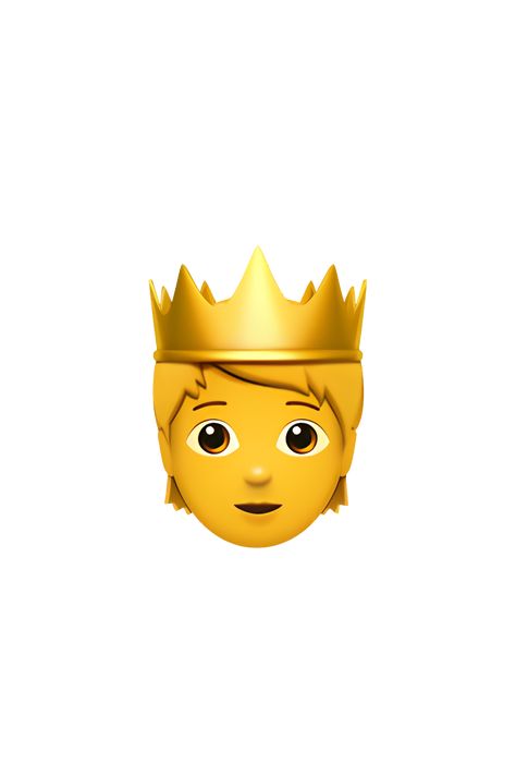 The 🫅 Person With Crown emoji depicts a person wearing a golden crown on their head. The person is facing forward and has short hair that is visible on the sides of their head. They have a neutral expression and are wearing a dark blue shirt with a collar. The emoji is presented in a cartoon-like style with bold lines and bright colors. Costumized Emojis, Crown Emoji, Describe Characters, Neutral Expression, Emojis Iphone, Apple Emojis, Iphone Emoji, Emoji Iphone, Describing Characters