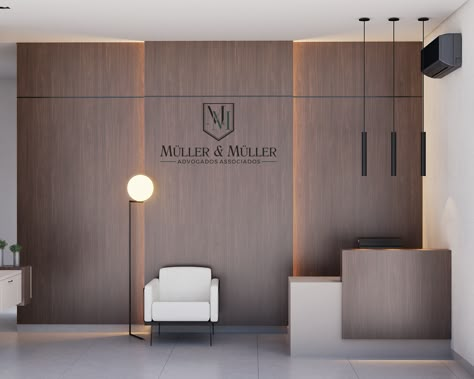 Office Entrance Wall Design, Office Spaces Interior, Zen Kitchen Design, Office Branding Wall, Advocate Office, Law Office Design, Bank Interior, Entrance Foyer Design, Office Reception Design