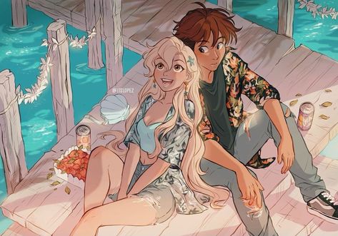 Laia Lopez Art, Itslopez Art, Laia Lopez, Special Illustration, Strawberry Moon, Strawberry Moons, Moon Art, Anime Couples Drawings, Anime Poses