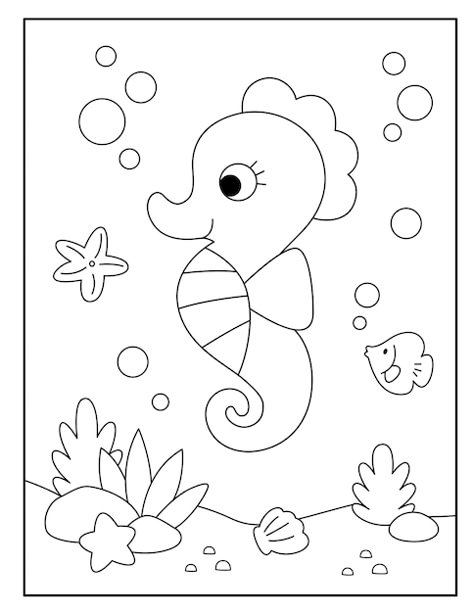 Premium Vector | Cute seahorse coloring pages for kids Seahorse Coloring Pages, Cute Seahorse, Insect Coloring Pages, Craft Work For Kids, Elephant Coloring Page, Farm Animal Coloring Pages, Coloring Images, Kids Coloring Pages, Horse Coloring Pages