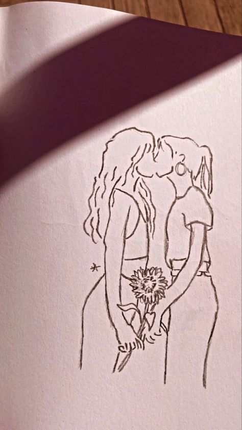 Couple Sketch Drawing, Couple Drawing Ideas, Drawing Ideas Sketch, Kissing Drawing, Ideas Sketch, Romantic Drawing, Sketches Of Love, Couple Drawing, Tender Moments