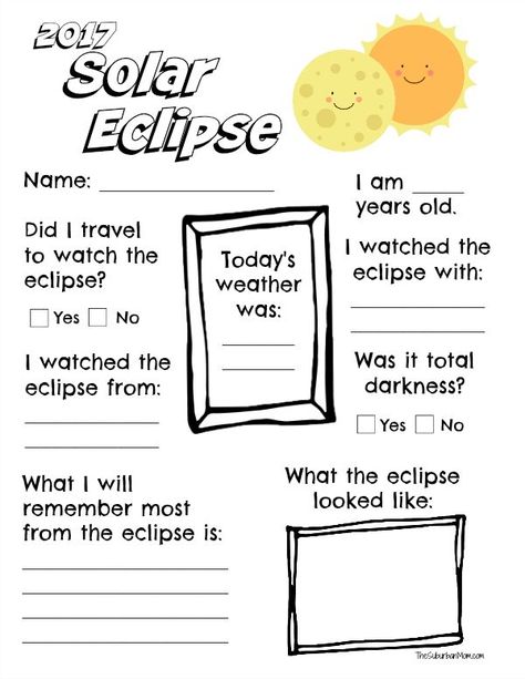 Commemorate the solar eclipse with a free printable 2017 solar eclipse worksheet for kids. Solar Eclipse 4th Grade, 2024 Solar Eclipse Worksheets, Solar Eclipse Coloring Pages, Solar Eclipse Journal, Solar Eclipse Second Grade, Kids Solar Eclipse, Solar Eclipse Books For Kids, Solar Eclipse Activity Kinder, Eclipse Activities