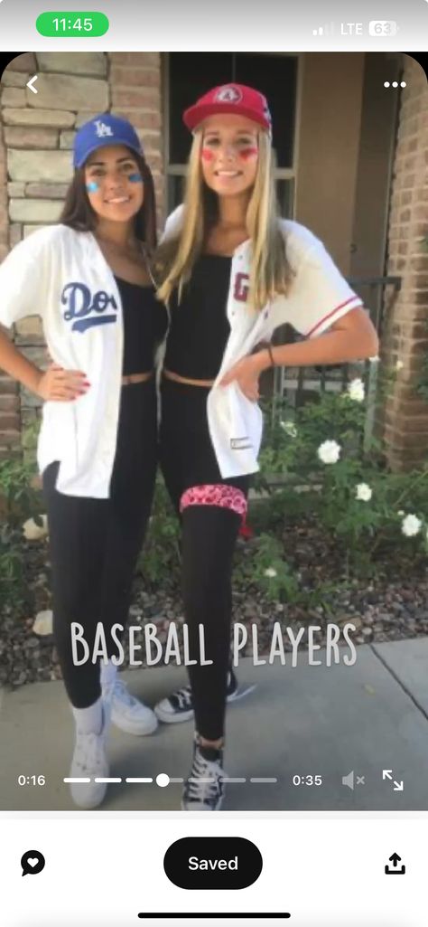 Baseball Women Costume, Baseball Players Halloween Costume, Baseball Halloween Costumes For Women, Baseball Player Halloween Costumes, Baseball Costume Halloween, Baseball Costume Womens, Baseball Girl Costume, Tennis Player Halloween, Costumes For Three People