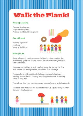 Walk the Plank Pirate Activity Early Years Physical Activities, Pirate Activities Preschool, Pirate Activity, Pirate Preschool, Pirate Week, Pirate Unit, Pirate Classroom, Proprioceptive Input, Camping Drawing