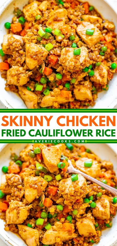 Sheet Pan Chicken Fried Rice, Chicken Fried Cauliflower, Cauliflower Rice Stir Fry, Chicken Fried Cauliflower Rice, Fried Cauliflower Rice, Vegetarian Rice Recipes, Cauliflower Chicken, Cauliflower Stir Fry, Cauliflower Fried Rice Recipes