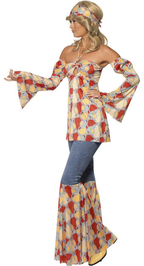 Women Disco 70 Costume | Vintage 70s Hippie Adult Costume 70s Costumes for Women - Mr. Costumes 70s Dress Up, Hippy Fancy Dress, Hippy Costume, 70s Fancy Dress, 70s Mode, 70 Outfits, 70s Costume, Disco Costume, Moda Hippie