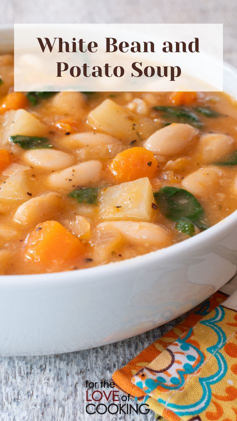 Best Bean Soup, Bean And Potato Soup, Kale White Bean Soup, Kale And Bean Soup, Kale White Bean, White Bean Kale Soup, Homemade Italian Seasoning, Kale Soup Recipes, White Bean Soup Recipes