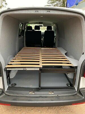 Slide Out Camper Bed, Shed With Loft, Toyota Coaster, Minivan Camper Conversion, Campervan Bed, Minivan Camper, Custom Camper Vans, Camper Interior Design, Diy Campervan