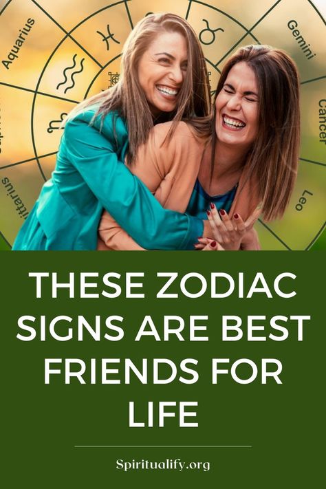 These Zodiac Signs Are Best Friends For Life Gemini And Aquarius, Friends For Life, Best Friends For Life, Based On Your Zodiac Sign, Life Choices, Our Life, Zodiac Sign, For Life, Talk About