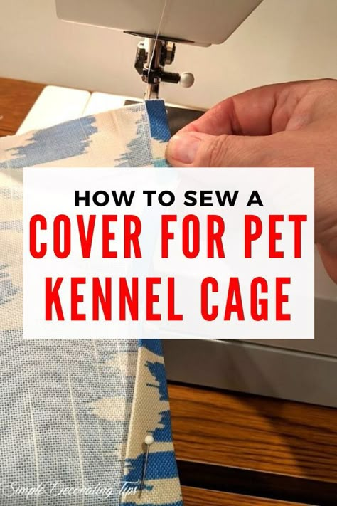 Crate Bumper Pads Diy, Dog Crate Cover Pattern Sewing, Pet Crate Covers, Dog Crate Cover Pattern, Diy Crate Covers Dog Kennels, Diy Dog Crate Cover Fabrics, Crate Covers For Dogs Diy, Kennel Cover Diy, Diy Kennel Cover