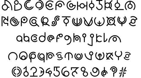 Alien font Alien Font Alphabet, Alien Alphabet, Alien Font, Alien Symbols, Artsy Fonts, Alex Gray Art, Alphabet Symbols, Writing Systems, Arte Alien