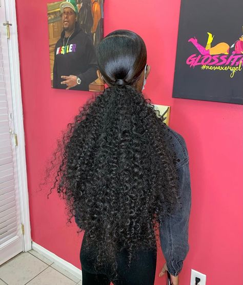 Low Swoop Ponytail Weave Curly, Fluffy Ponytail Black Women, Long Curly Ponytail Black Women, High Curly Ponytail Weave Black Women, Low Curly Ponytail Weave, Slick Curly Ponytail, Short Curly Ponytail Weave, Puffy Ponytail Hairstyles Black Women, Genie Ponytail Weave