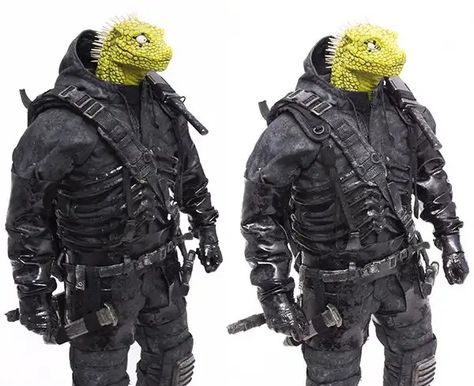 Dorohedoro Outfit, Dorohedoro Caiman, Dorohedoro Kaiman, Pop Figurine, Black Armor, Apocalypse Art, Zine Design, Mens Trendy Outfits, Anime Eye Drawing