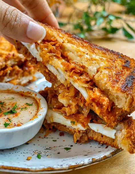 BBQ Chicken Grilled Cheese Barbecue Chicken Grilled Cheese, Bbq Chicken Grilled Cheese, Chicken Grilled Cheese, Bbq Rotisserie, Chicken Blt, Grilled Bbq Chicken, Classic Grilled Cheese, Tangy Bbq Sauce, Blt Sandwich