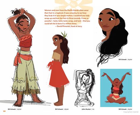 Pacific Islander Character Design, Polynesian Character Design, Moana Character Design, Moana Artwork, Hawaiian Character Design, Normand Lemay, Moana Fanart, Moana Hair, Moana Concept Art