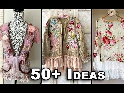 50+ NEW ideas for Upcycle Sewing | Thrift Flip Ideas - YouTube Creative Sewing Ideas Clothing, Upcycle Clothes Diy Easy, Upcycle Clothes Thrift Store, Upcycled Fashion Refashioning, Upcycled Clothing Ideas, Upcycle Clothes Diy Refashioning, Refurbished Clothes, Thrift Store Fashion Diy, Thrift Upcycle Clothes