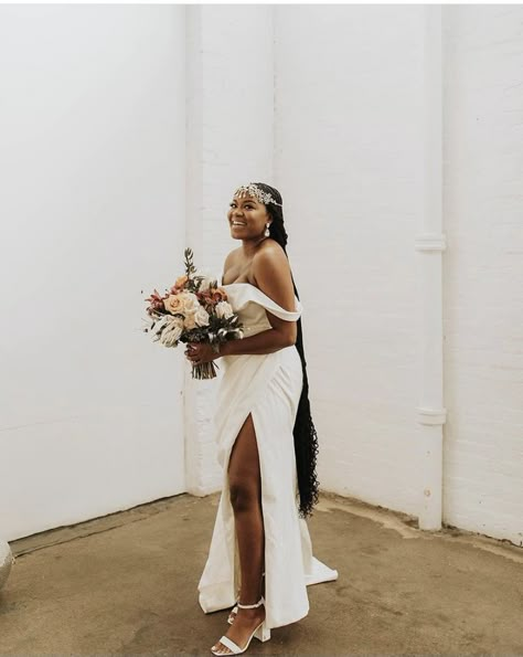 Braids On Wedding Day Black Women, Box Braids For Wedding Black Women, Brides With Box Braids, Black Braided Wedding Hairstyles, Black Woman Wedding Hairstyles Braids, Bride With Box Braids, Bride Box Braids Wedding Hairstyles, Wedding Hairstyles Box Braids, Black Bride Braids