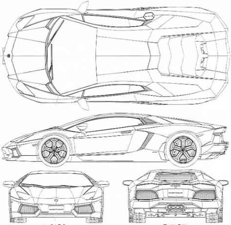 Lamborghini Aventador Lp700 4, Lamborghini Aventador Lp700, Blueprint Drawing, Lamborghini Lamborghini, Aventador Svj, Lamborghini Veneno, Best Classic Cars, Car Design Sketch, Car Center