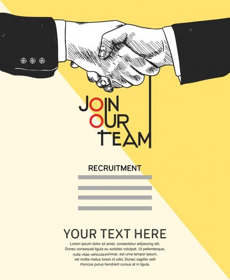 Join our team concept poster Premium Vec... | Premium Vector #Freepik #vector #background #poster #business #hand College Recruitment Poster, Join Us Poster Design, Job Hiring Poster Creative, Company Mission Statement Examples, Recruitment Poster Design Ideas, Hiring Poster Design Ideas, Join Us Poster, Hiring Poster Creative, Recruitment Poster Design