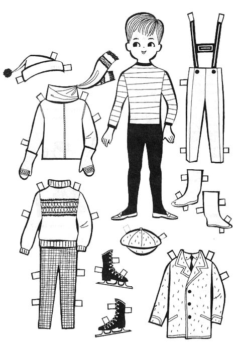 Boy Paper Dolls Printable Free, Paper Doll Boy, Boy Paper Doll, Shoebox Ideas, Doll Template, Paper Doll Printable Templates, Paper Dolls Clothing, Art Adventure, Paper Doll Template