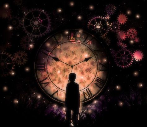 Artist: Harada Miyuki Night Circus, Clock Art, Time Art, 판타지 아트, Anime Scenery, Time Travel, Dark Art, Time Piece, Light In The Dark