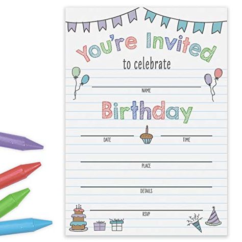 Birthday Invitation Card Ideas Kids, Birthday Invitations Card Design Ideas, Invitation Card Design Birthday Kids, Bright Invitations, Invitation Card Design Birthday, Birthday Invitation Card Ideas, Bday Invitation Card, Cat Birthday Party Invitations, Birthday Wine Bottle Labels