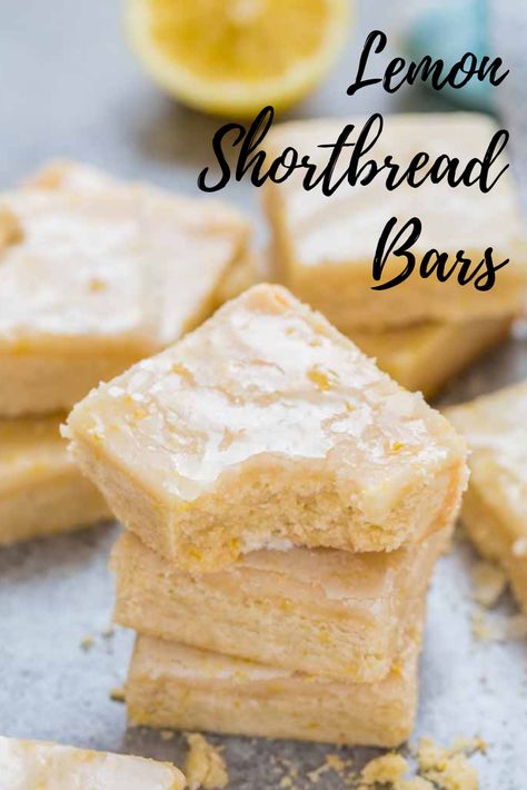 Short Bread Bars, Lemon Desserts With Fresh Lemons, Lemon Shortbread Bars, Lemon Cake Bars, Shortbread Bars Recipes, Shortbread Cake, Best Shortbread Cookies, Lemon Shortbread, Lemon Shortbread Cookies